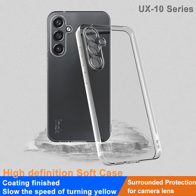 IMAK UX-10 Series til Samsung Galaxy S23 FE Fleksibel TPU mobiltelefon cover Anti-ridse telefoncover IMAK UX-10 Series til Samsung Galaxy S23 FE Fleksibel TPU mobiltelefon cover Anti-ridse telefoncover